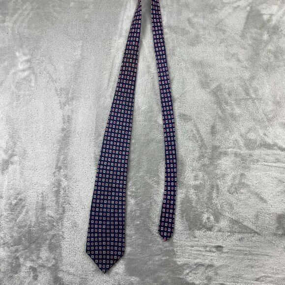 Men's Classic 100% Imported Silk Neck Tie - Picture 4 of 5